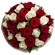 bouquet of red and white roses. Dubai