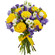 bouquet of yellow roses and irises. Dubai