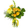 Yellow bouquet of roses and chrysanthemum. Dubai