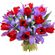 bouquet of tulips and irises. Dubai